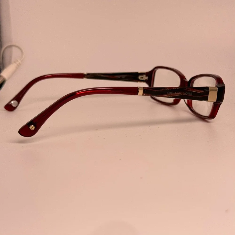 Michael Kors MK687 Eyeglasses Frames Burgundy Red Rectangular 52-17-135 605